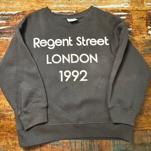 Zara Charcoal Sweatshirt with White Text